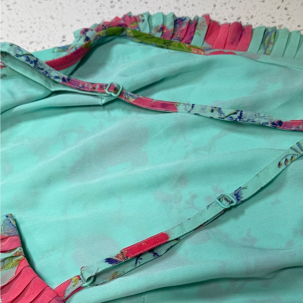 ASOS Teal and Pink Floral Garment - Picture 9 of 12